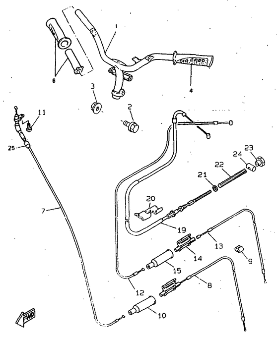 Steering handle & cable
