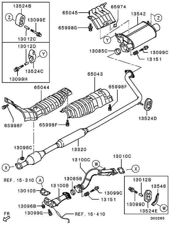 Exhaust pipe & muffler