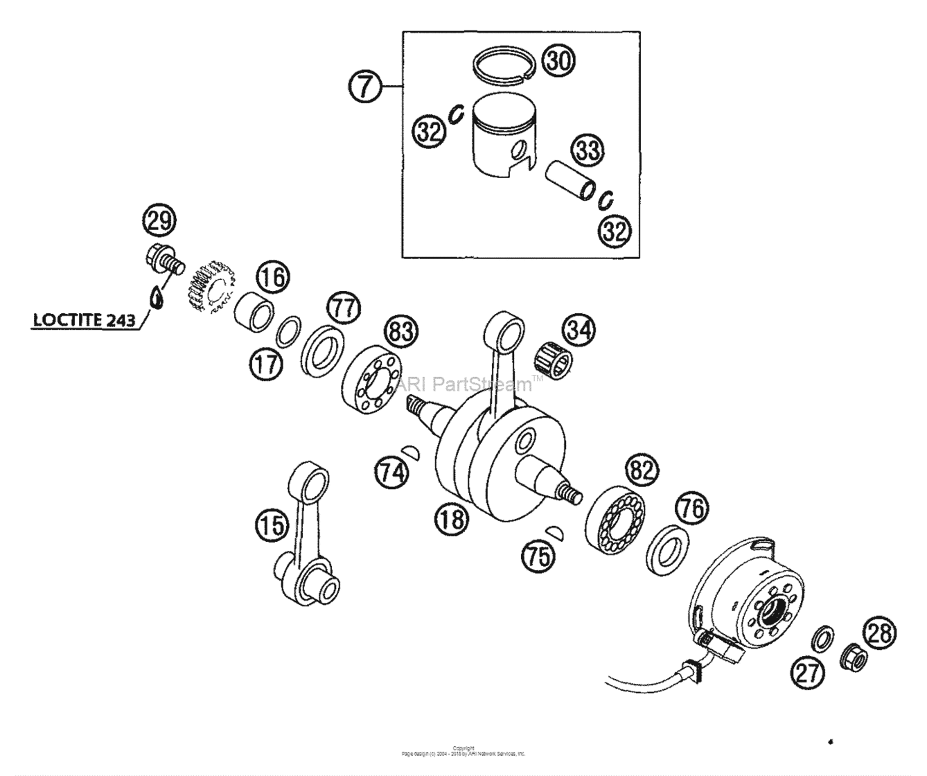 Crankshaft, Piston