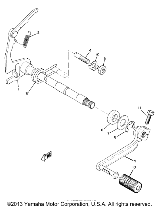 Shift shaft