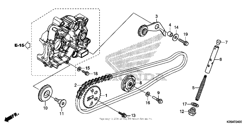Cam chain + tensioner