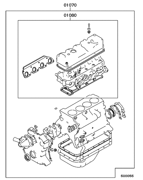Engine overhaul gasket kit