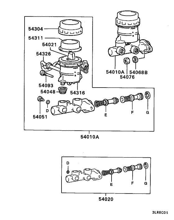 Brake master cylinder