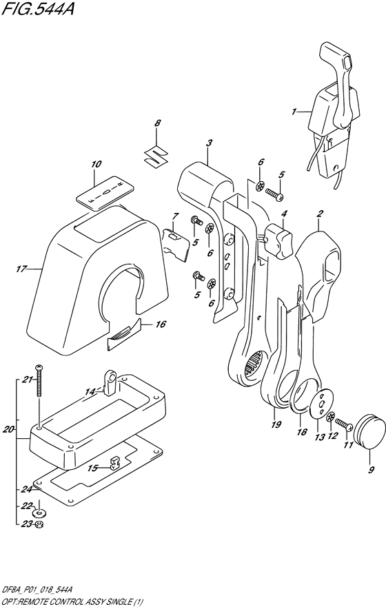 Opt:remote control assy single