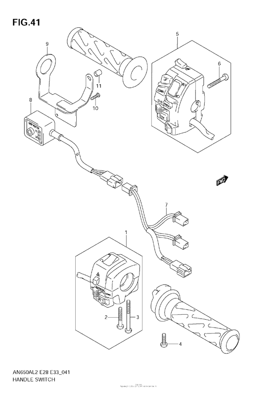 Handle Switch (An650A L2 E28)