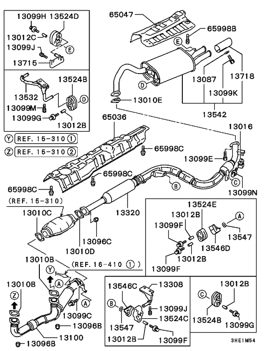 Exhaust pipe & muffler