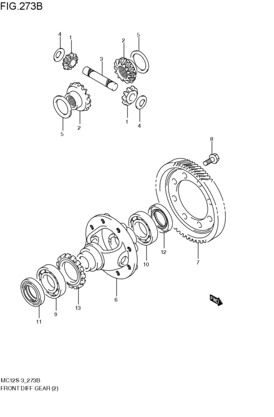 フロントデファレンシャルギヤ