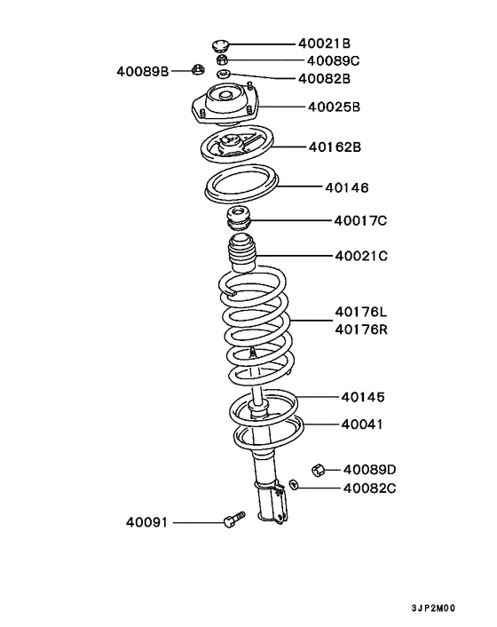 Front susp strut & spring