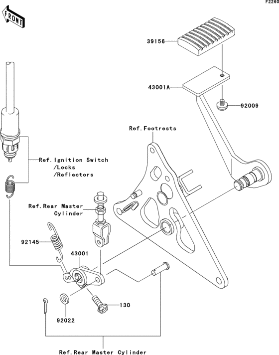 Brake pedal/torque link