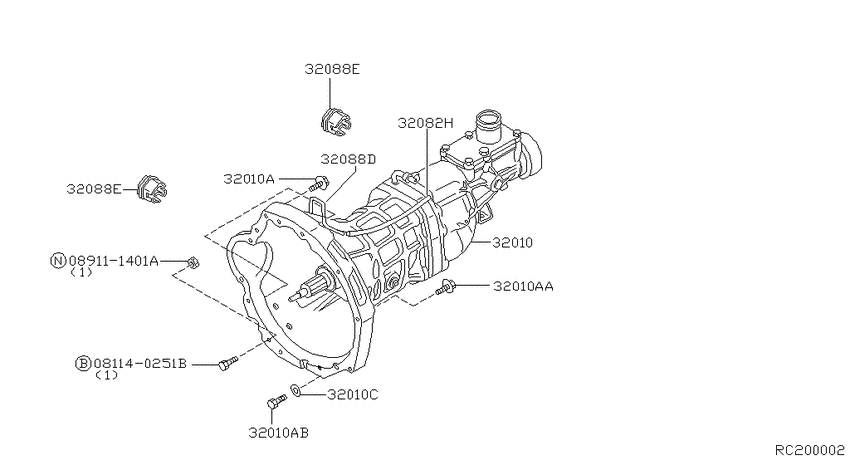 Manual transmission, transaxle & fitting