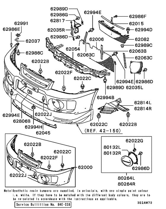 Front bumper & support