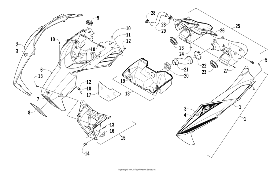 Hood And Air Intake Assembly