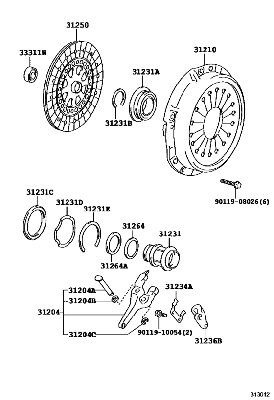 Clutch & Release Fork