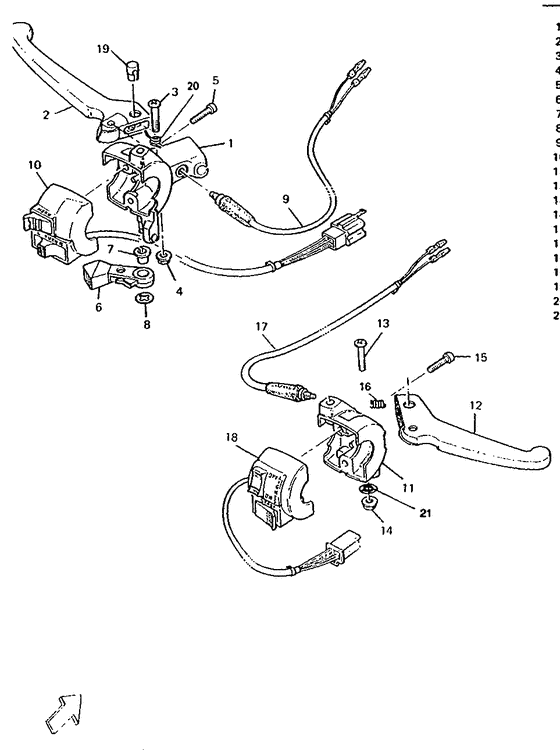 Handle switch & lever