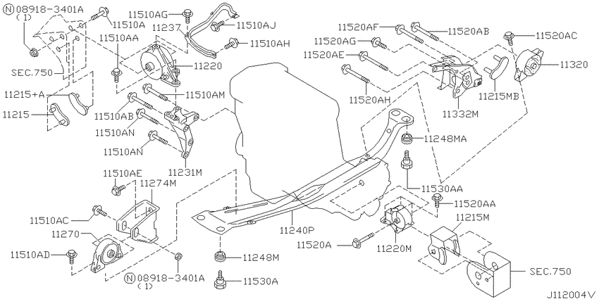 Engine & transmission   mounting
