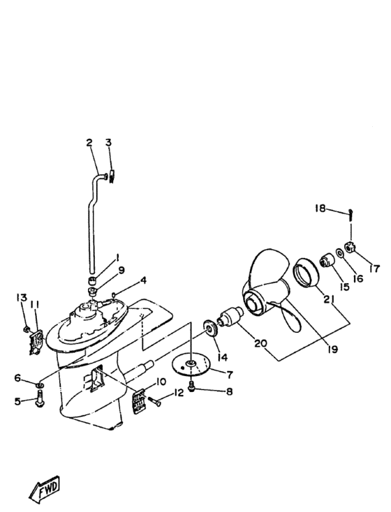 Lower casing drive
