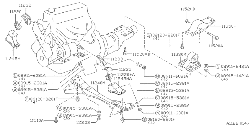 Engine & transmission   mounting