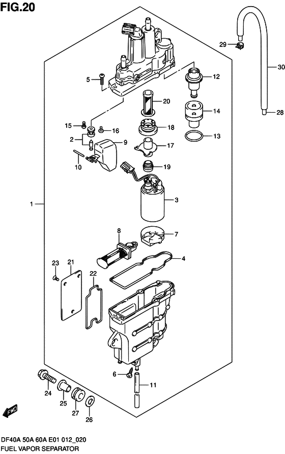 Fuel vapor separator