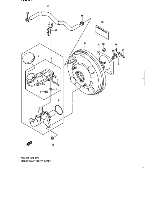 Brake master cylinder