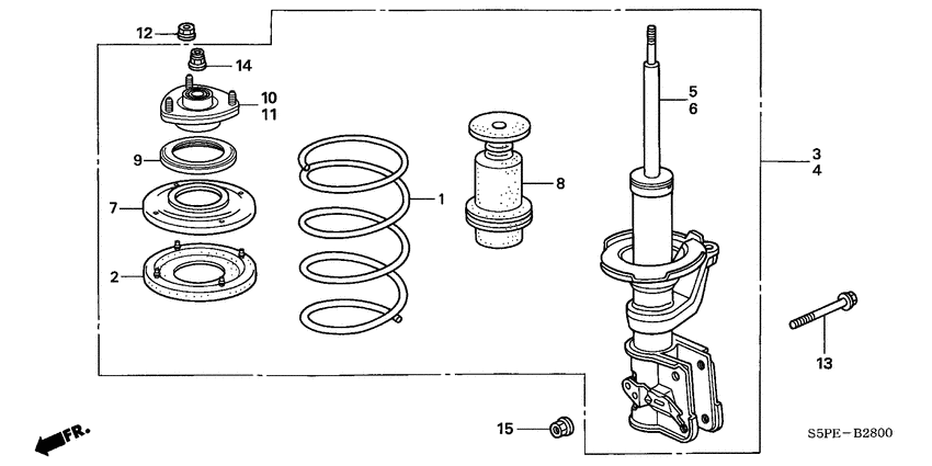 Front shock absorber