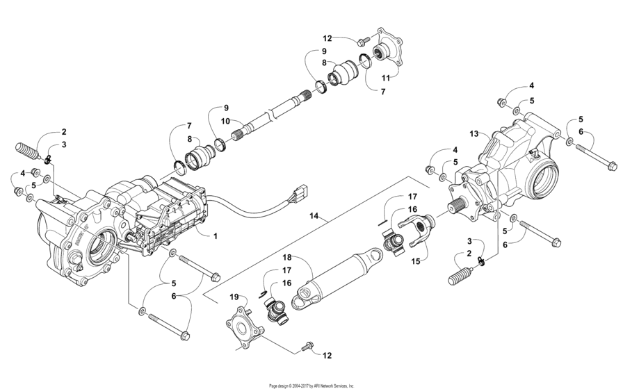 Drive Train Assembly (Ser. # 302246 And Below)