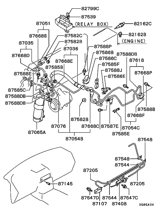 A/c condenser, piping