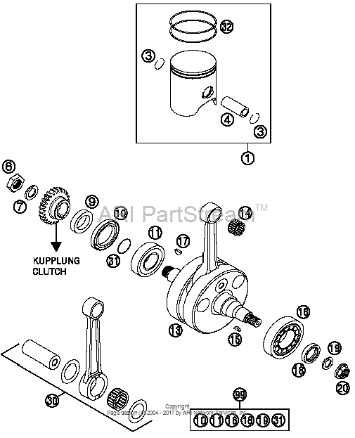 Crankshaft, Piston