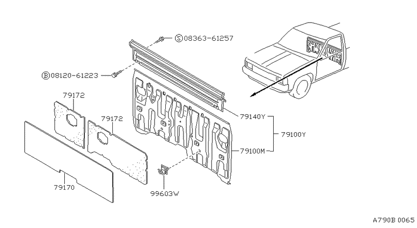 Rear panel & fitting