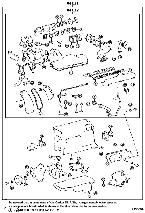 Engine Overhaul Gasket Kit