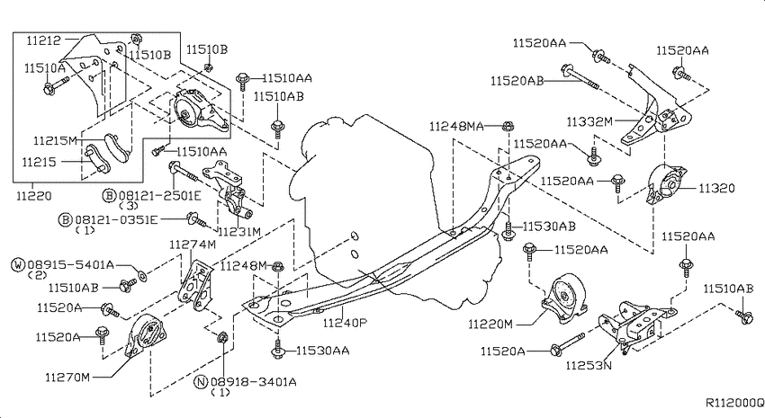 Engine & transmission   mounting