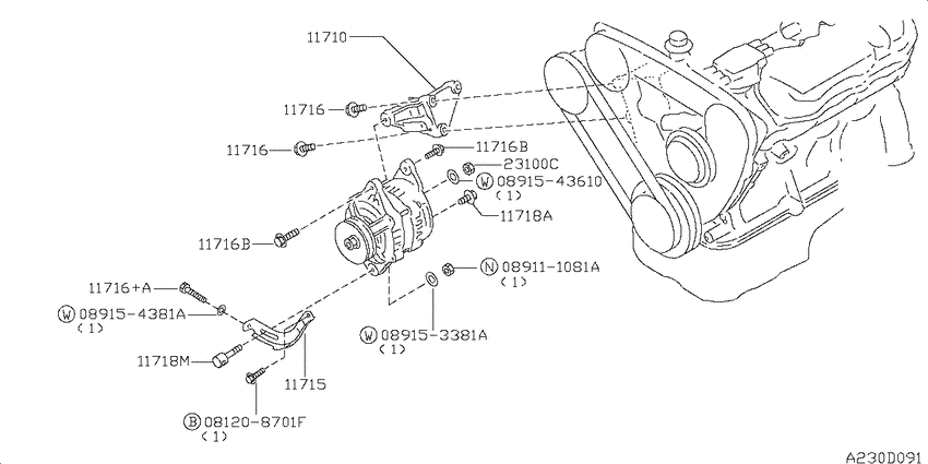 Alternator fitting