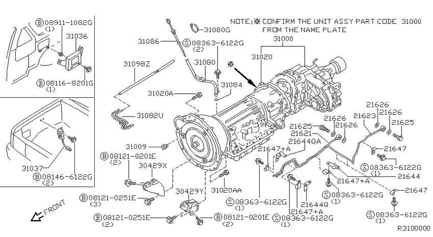 Auto transmission,transaxle & fitting