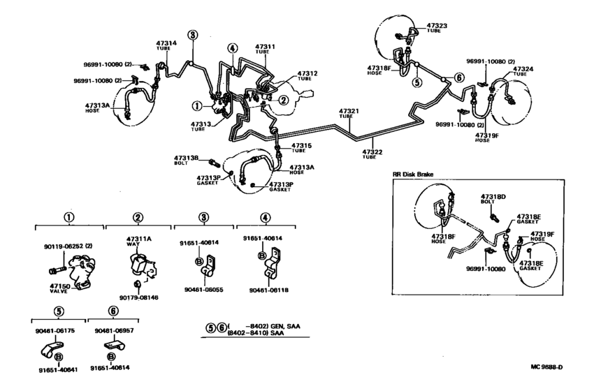 Brake Tube & Clamp