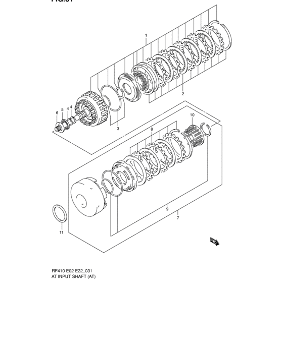 At input shaft