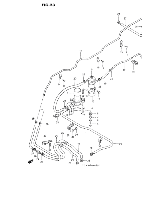 Fuel pump for Suzuki CARRY/SUPER CARRY SK410 Africa sales region