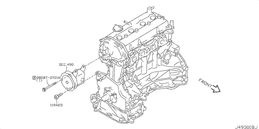 Power steering pump mounting