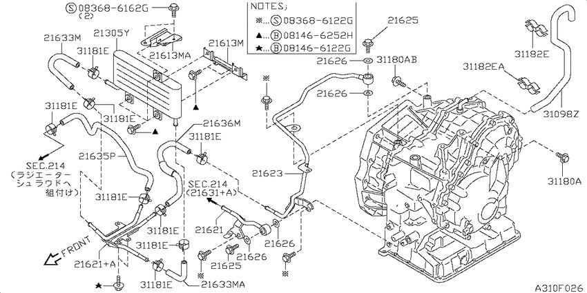Auto transmission,transaxle & fitting