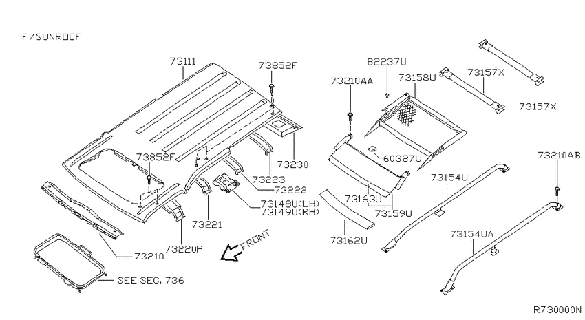 Roof panel & fitting