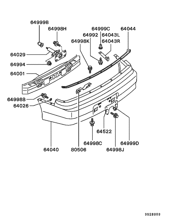 Rear bumper & support