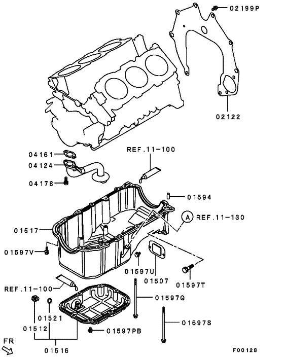 Cover,rear plate & oil pan