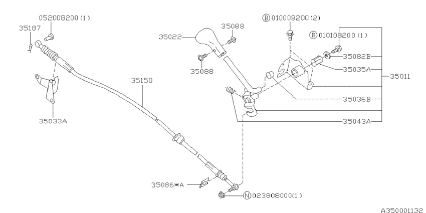 Manual gear shift system