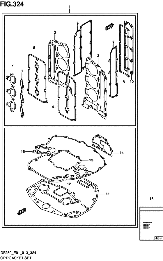 Opt:gasket set
