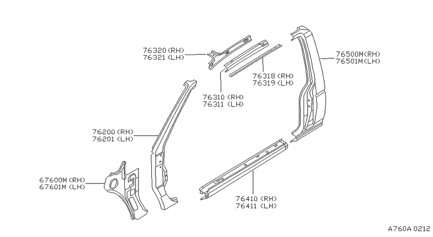 Body side panel