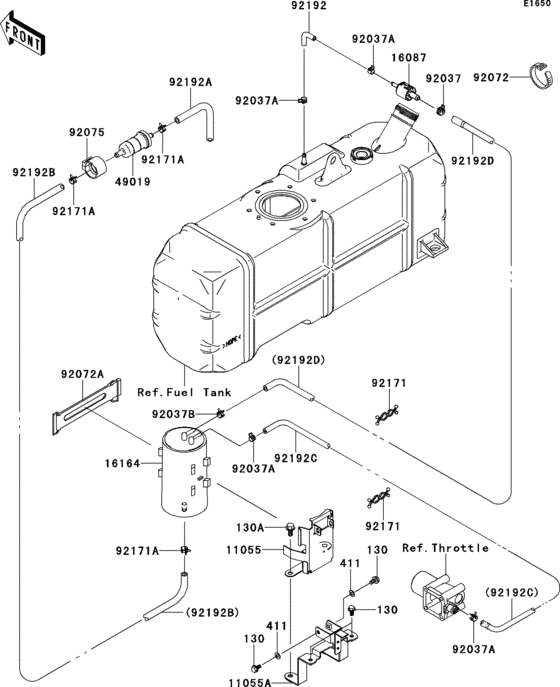 Fuel evaporative system(m9f/maf)