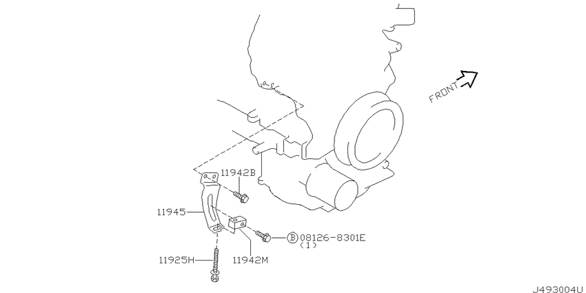 Power steering pump mounting