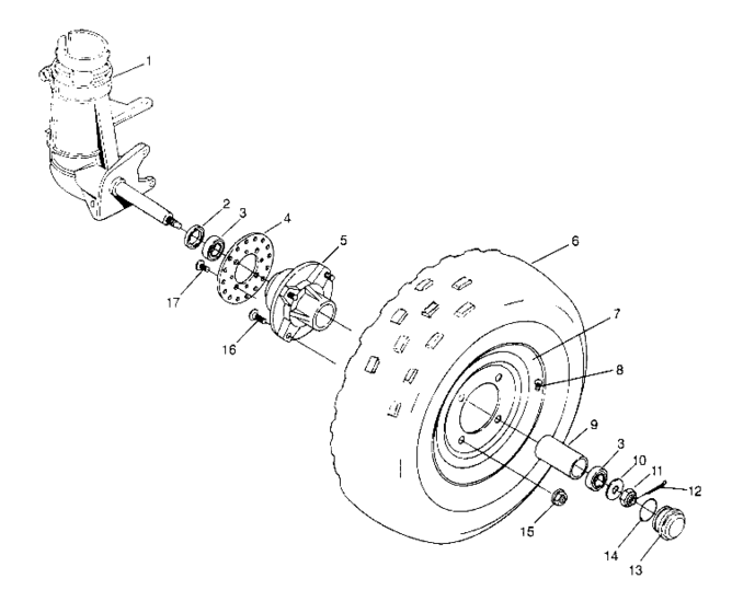 Front wheel assembly