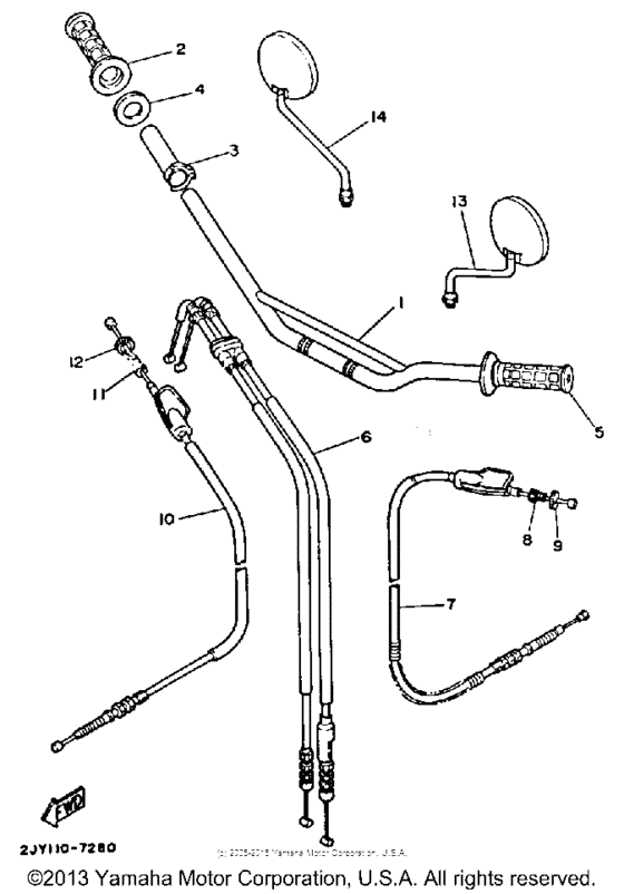 Handlebar cable