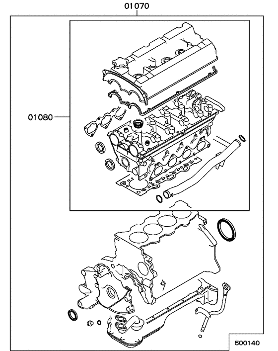 Engine overhaul gasket kit