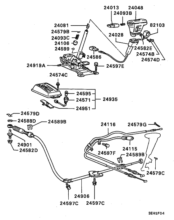 A/t floor shift linkage