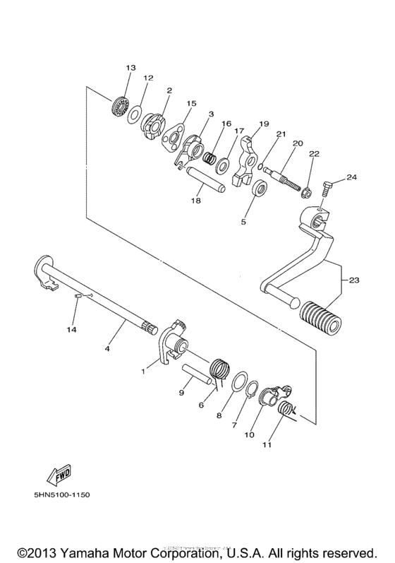Shift shaft